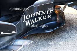McLaren MCL32 sidepod winglet detail. 11.05.2017. Formula 1 World Championship, Rd 5, Spanish Grand Prix, Barcelona, Spain, Preparation Day.