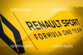 Renault Sport F1 Team logo. 11.05.2017. Formula 1 World Championship, Rd 5, Spanish Grand Prix, Barcelona, Spain, Preparation Day.
