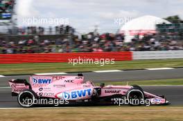 Sergio Perez (MEX) Sahara Force India F1 VJM10. 14.07.2017. Formula 1 World Championship, Rd 10, British Grand Prix, Silverstone, England, Practice Day.