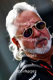 Dr. Vijay Mallya (IND) Sahara Force India F1 Team Owner. 14.07.2017. Formula 1 World Championship, Rd 10, British Grand Prix, Silverstone, England, Practice Day.