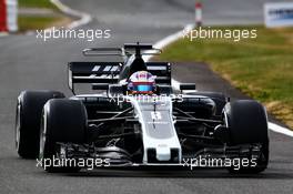 Romain Grosjean (FRA) Haas F1 Team VF-17. 14.07.2017. Formula 1 World Championship, Rd 10, British Grand Prix, Silverstone, England, Practice Day.