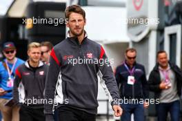 Romain Grosjean (FRA) Haas F1 Team. 14.07.2017. Formula 1 World Championship, Rd 10, British Grand Prix, Silverstone, England, Practice Day.