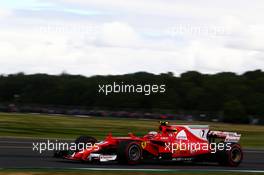 Kimi Raikkonen (FIN) Ferrari SF70H. 14.07.2017. Formula 1 World Championship, Rd 10, British Grand Prix, Silverstone, England, Practice Day.