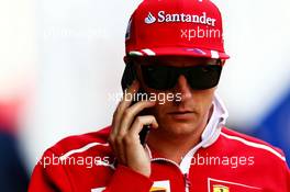 Kimi Raikkonen (FIN) Ferrari. 14.07.2017. Formula 1 World Championship, Rd 10, British Grand Prix, Silverstone, England, Practice Day.
