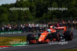 Fernando Alonso (ESP) McLaren MCL32. 14.07.2017. Formula 1 World Championship, Rd 10, British Grand Prix, Silverstone, England, Practice Day.