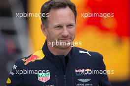 Christian Horner (GBR) Red Bull Racing Team Principal. 14.07.2017. Formula 1 World Championship, Rd 10, British Grand Prix, Silverstone, England, Practice Day.