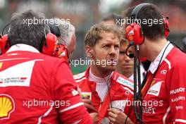 Sebastian Vettel (GER) Scuderia Ferrari  16.07.2017. Formula 1 World Championship, Rd 10, British Grand Prix, Silverstone, England, Race Day.