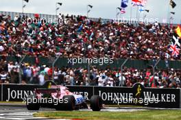Sergio Perez (MEX) Sahara Force India F1 VJM10. 16.07.2017. Formula 1 World Championship, Rd 10, British Grand Prix, Silverstone, England, Race Day.