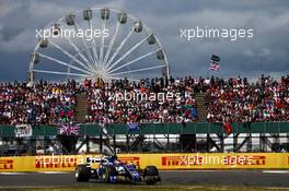 Pascal Wehrlein (GER) Sauber C36. 16.07.2017. Formula 1 World Championship, Rd 10, British Grand Prix, Silverstone, England, Race Day.