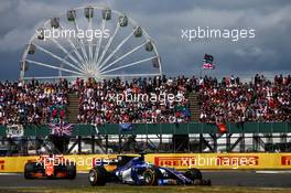 Marcus Ericsson (SWE) Sauber C36. 16.07.2017. Formula 1 World Championship, Rd 10, British Grand Prix, Silverstone, England, Race Day.