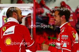 Sebastian Vettel (GER) Ferrari. 15.07.2017. Formula 1 World Championship, Rd 10, British Grand Prix, Silverstone, England, Qualifying Day.