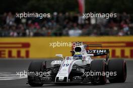 Felipe Massa (BRA) Williams FW40. 15.07.2017. Formula 1 World Championship, Rd 10, British Grand Prix, Silverstone, England, Qualifying Day.