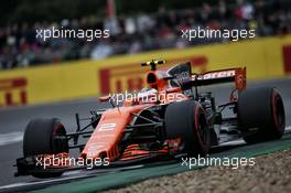 Stoffel Vandoorne (BEL) McLaren MCL32. 15.07.2017. Formula 1 World Championship, Rd 10, British Grand Prix, Silverstone, England, Qualifying Day.