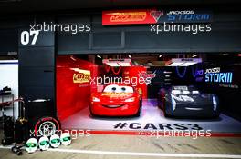 Cars 3 in the pits. 15.07.2017. Formula 1 World Championship, Rd 10, British Grand Prix, Silverstone, England, Qualifying Day.