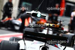 Lance Stroll (CDN) Williams FW40 - pit light system. 15.07.2017. Formula 1 World Championship, Rd 10, British Grand Prix, Silverstone, England, Qualifying Day.