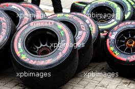 Pirelli tyres. 15.07.2017. Formula 1 World Championship, Rd 10, British Grand Prix, Silverstone, England, Qualifying Day.