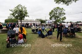 Fans at the Woodlands Campsite Fanzone. 15.07.2017. Formula 1 World Championship, Rd 10, British Grand Prix, Silverstone, England, Qualifying Day.