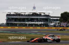 Fernando Alonso (ESP) McLaren MCL32. 15.07.2017. Formula 1 World Championship, Rd 10, British Grand Prix, Silverstone, England, Qualifying Day.