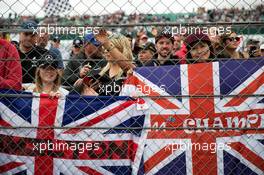 Lewis Hamilton (GBR) Mercedes AMG F1 fans. 16.07.2017. Formula 1 World Championship, Rd 10, British Grand Prix, Silverstone, England, Race Day.