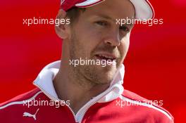 Sebastian Vettel (GER) Ferrari. 13.07.2017. Formula 1 World Championship, Rd 10, British Grand Prix, Silverstone, England, Preparation Day.