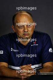 Frederic Vasseur (FRA) Sauber F1 Team, Team Principal in the FIA Press Conference. 28.07.2017. Formula 1 World Championship, Rd 11, Hungarian Grand Prix, Budapest, Hungary, Practice Day.