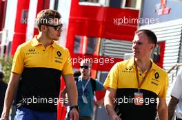 (L to R): Sergey Sirotkin (RUS) Renault Sport F1 Team Third Driver with Alan Permane (GBR) Renault Sport F1 Team Trackside Operations Director. 28.07.2017. Formula 1 World Championship, Rd 11, Hungarian Grand Prix, Budapest, Hungary, Practice Day.