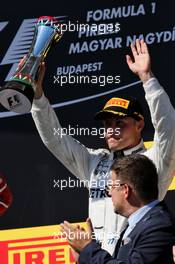 Valtteri Bottas (FIN) Mercedes AMG F1 celebrates his third position on the podium. 30.07.2017. Formula 1 World Championship, Rd 11, Hungarian Grand Prix, Budapest, Hungary, Race Day.