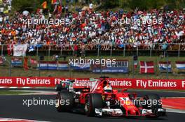 Sebastian Vettel (GER) Ferrari SF70H. 30.07.2017. Formula 1 World Championship, Rd 11, Hungarian Grand Prix, Budapest, Hungary, Race Day.