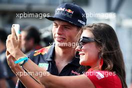 Max Verstappen (NLD) Red Bull Racing with fans. 27.07.2017. Formula 1 World Championship, Rd 11, Hungarian Grand Prix, Budapest, Hungary, Preparation Day.