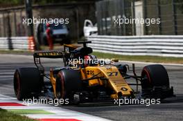 Nico Hulkenberg (GER) Renault Sport F1 Team RS17. 01.09.2017. Formula 1 World Championship, Rd 13, Italian Grand Prix, Monza, Italy, Practice Day.