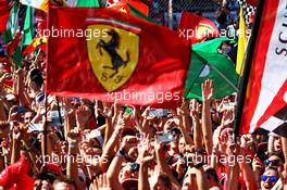 Fans at the podium. 03.09.2017. Formula 1 World Championship, Rd 13, Italian Grand Prix, Monza, Italy, Race Day.