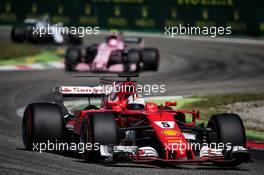 Sebastian Vettel (GER) Ferrari SF70H. 03.09.2017. Formula 1 World Championship, Rd 13, Italian Grand Prix, Monza, Italy, Race Day.