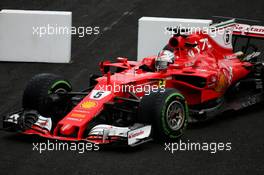 Sebastian Vettel (GER) Ferrari SF70H runs wide. 02.09.2017. Formula 1 World Championship, Rd 13, Italian Grand Prix, Monza, Italy, Qualifying Day.