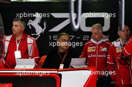 Sergio Marchionne (ITA), Ferrari President and CEO of Fiat Chrysler Automobiles and Piero Ferrari (ITA) Ferrari Vice-President. 02.09.2017. Formula 1 World Championship, Rd 13, Italian Grand Prix, Monza, Italy, Qualifying Day.