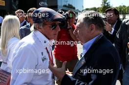 (L to R): Jackie Stewart (GBR) with Jean Todt (FRA) FIA President. 03.09.2017. Formula 1 World Championship, Rd 13, Italian Grand Prix, Monza, Italy, Race Day.