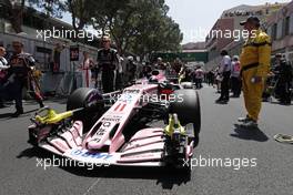 Sergio Perez (MEX) Sahara Force India F1   28.05.2017. Formula 1 World Championship, Rd 6, Monaco Grand Prix, Monte Carlo, Monaco, Race Day.