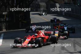 Kimi Raikkonen (FIN) Scuderia Ferrari  28.05.2017. Formula 1 World Championship, Rd 6, Monaco Grand Prix, Monte Carlo, Monaco, Race Day.