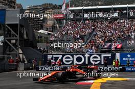 Stoffel Vandoorne (BEL) McLaren MCL32 crashes during qualifying. 27.05.2017. Formula 1 World Championship, Rd 6, Monaco Grand Prix, Monte Carlo, Monaco, Qualifying Day.