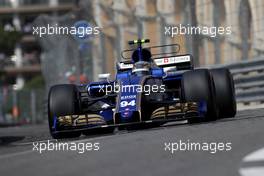 Pascal Wehrlein (GER) Sauber F1 Team  27.05.2017. Formula 1 World Championship, Rd 6, Monaco Grand Prix, Monte Carlo, Monaco, Qualifying Day.