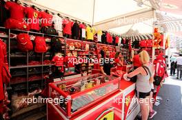 Merchandise stand. 27.05.2017. Formula 1 World Championship, Rd 6, Monaco Grand Prix, Monte Carlo, Monaco, Qualifying Day.