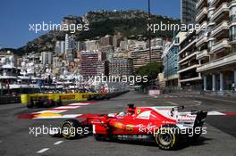Sebastian Vettel (GER) Ferrari SF70H. 27.05.2017. Formula 1 World Championship, Rd 6, Monaco Grand Prix, Monte Carlo, Monaco, Qualifying Day.