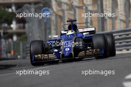 Marcus Ericsson (SWE) Sauber F1 Team  27.05.2017. Formula 1 World Championship, Rd 6, Monaco Grand Prix, Monte Carlo, Monaco, Qualifying Day.
