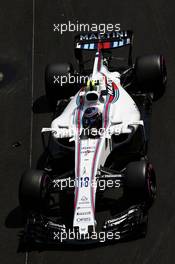 Lance Stroll (CDN) Williams FW40. 25.05.2017. Formula 1 World Championship, Rd 6, Monaco Grand Prix, Monte Carlo, Monaco, Practice Day.
