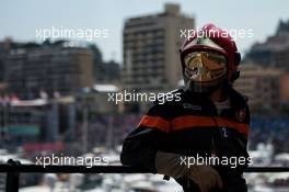 A fire marshal. 25.05.2017. Formula 1 World Championship, Rd 6, Monaco Grand Prix, Monte Carlo, Monaco, Practice Day.