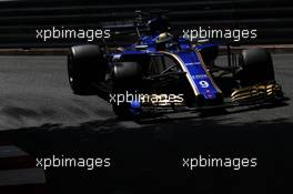 Marcus Ericsson (SWE) Sauber C36. 25.05.2017. Formula 1 World Championship, Rd 6, Monaco Grand Prix, Monte Carlo, Monaco, Practice Day.