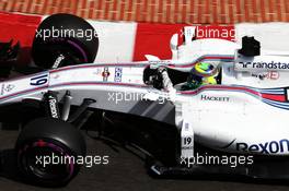 Felipe Massa (BRA) Williams FW40. 25.05.2017. Formula 1 World Championship, Rd 6, Monaco Grand Prix, Monte Carlo, Monaco, Practice Day.