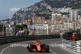 Stoffel Vandoorne (BEL) McLaren MCL32. 25.05.2017. Formula 1 World Championship, Rd 6, Monaco Grand Prix, Monte Carlo, Monaco, Practice Day.