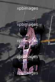 Sergio Perez (MEX) Sahara Force India F1   25.05.2017. Formula 1 World Championship, Rd 6, Monaco Grand Prix, Monte Carlo, Monaco, Practice Day.