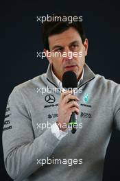 Toto Wolff (GER) Mercedes AMG F1 Shareholder and Executive Director. 23.02.2017. Mercedes AMG F1 W08 Launch, Silverstone, England.