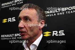 Bob Bell (GBR) Renault Sport F1 Team Chief Technical Officer. 21.02.2017. Renault Sport Formula One Team RS17 Launch, Royal Horticultural Society Headquarters, London, England.